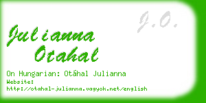 julianna otahal business card